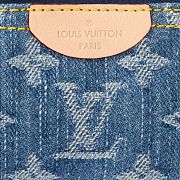 Louis Vuitton M82961 Key Pouch Denim Blue 12cm - 6