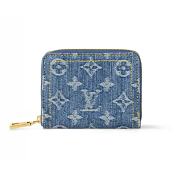 Louis Vuitton M82957 Zippy Coin Purse Denim Blue 11cm - 1
