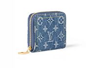 Louis Vuitton M82957 Zippy Coin Purse Denim Blue 11cm - 3