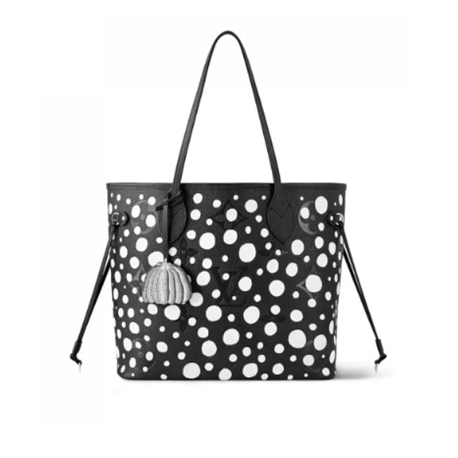Louis Vuitton LV x YK Neverfull MM M46390 Black white 31cm - 1