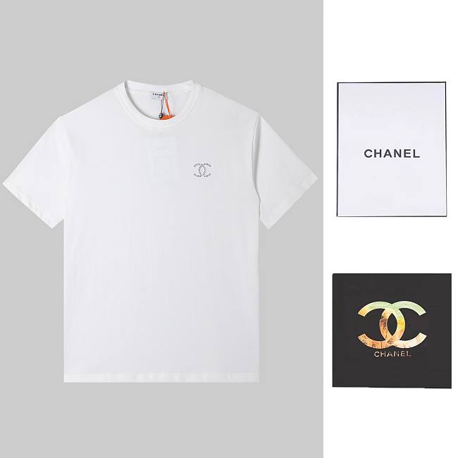 CHANEL CC EMBROIDERY T-SHIRT - 1