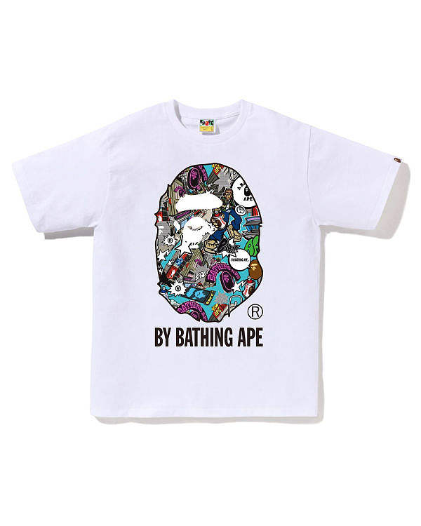 Bape comic T-shirt in white color - 1