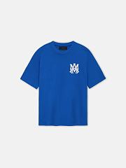 Amiri - MA core Logo Cotton T-Shirt Blue - 1