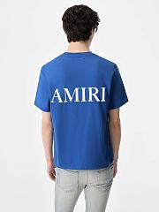 Amiri - MA core Logo Cotton T-Shirt Blue - 2