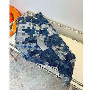 Louis Vuitton Damier Bootcut Denim Pants