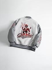 Ac Milan Grey Wool Varsity Jacket - 6
