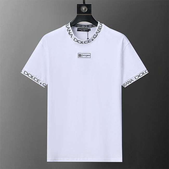 Dolce $ Gabbana T-shirt With Logo In White - 1