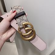 Beige and ebony GG Supreme canvas Belt - 4