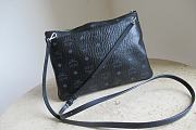 MCM Medium Crossbody Pouch in Visetos Original Black 21cm - 3