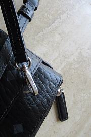 MCM Medium Crossbody Pouch in Visetos Original Black 21cm - 2