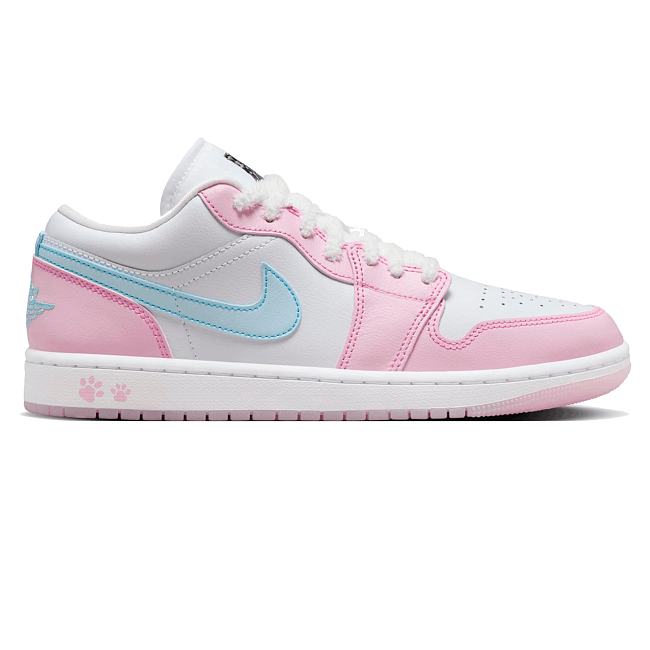 Air Jordan 1 Low SE Paw Print Pink Foam (Women's) HM3706-141 - 1