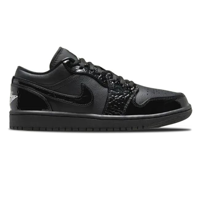 Air Jordan 1 Low SE Patent Elephant Black (Women's) HJ7743-010 - 1