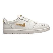 Air Jordan 1 Low Method of Make Sail Metallic Gold (Women's) FN5032-100 - 1