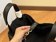 Small Dior Toujours Bag Black Macrocannage Calfskin 23 x 14 x 12 cm - 6