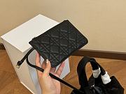 Small Dior Toujours Bag Black Macrocannage Calfskin 23 x 14 x 12 cm - 4