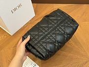 Small Dior Toujours Bag Black Macrocannage Calfskin 23 x 14 x 12 cm - 5