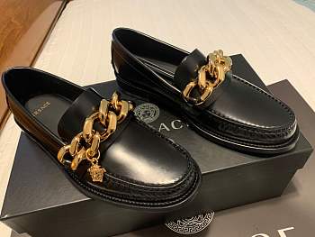 VERSACE MEDUSA LOGO Loafer Black 