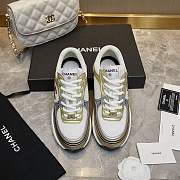 Chanel Gold & Silver Sneakers - 3