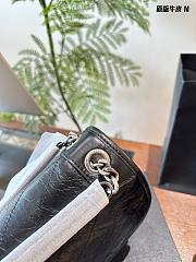 YSL Niki Baby Chain Bag In Crinkled Vintage Leather black color 22cm - 2