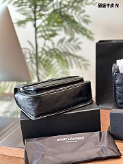 YSL Niki Baby Chain Bag In Crinkled Vintage Leather black color 22cm - 3