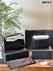 YSL Niki Baby Chain Bag In Crinkled Vintage Leather black color 22cm - 6