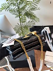Chanel Classic Flap Bag black color 21cm - 4