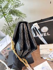 Chanel Classic Flap Bag black color 21cm - 6