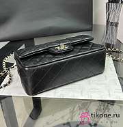 Chanel CF Black Lambskin Top Handles - 20×14×7cm - 2