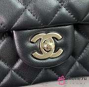 Chanel CF Black Lambskin Top Handles - 20×14×7cm - 3