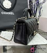 Chanel CF Black Lambskin Top Handles - 20×14×7cm - 5