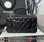 Chanel CF Black Lambskin Top Handles - 20×14×7cm - 4