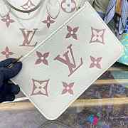 Louis Vuitton M58907 Neverfull MM Bag In Pink/ White 31x28x14cm - 3