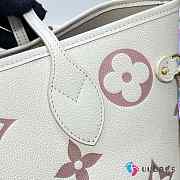 Louis Vuitton M58907 Neverfull MM Bag In Pink/ White 31x28x14cm - 4