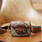 Gucci Horsebit 1955 Strap Wallet 12*9*4cm - 1