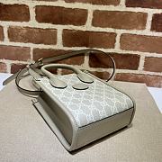 Gucci mini tote bag with interlocking white 16*20*7CM - 5