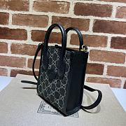 Gucci mini tote bag with interlocking Black 16*20*7CM - 2