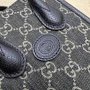 Gucci mini tote bag with interlocking Black 16*20*7CM - 4