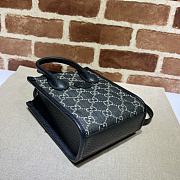 Gucci mini tote bag with interlocking Black 16*20*7CM - 6