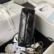 Chanel 22 Handbag Mini 23S Shiny Calfskin Black19x20x6cm - 4