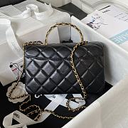 Chanel 23A diamond handle Black 21x22x6.5cm - 6