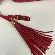 Saint Laurent Lou Quilted Camera Bag Red Calfskin Gold Hardware 23x16x6cm - 4