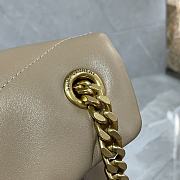 Saint Laurent Loulou Puffer Quilted Shoulder Bag Nude/Beige 35x23x13.5cm - 5