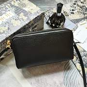 Dior Women Saddle Double Pouch Goatskin-Black 19 x 10.5 x 5cm - 4
