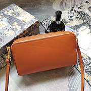 Dior Women Saddle Double Pouch Goatskin-Brown 19 x 10.5 x 5cm - 3