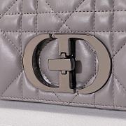 Dior Caro Medium Quilted Macrocannage Calfskin 20x12x7cm - 5