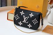 Louis Vuitton Multi Pochette Accessories Bicolor Monogram - Black 15.5*10.5*4cm - 5