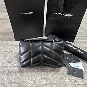 YSL Loulou Mini Black/Silver Colors 23x15.5x8.5cm - 4
