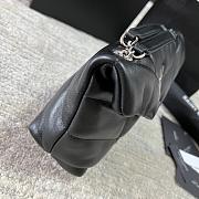 YSL Loulou Mini Black/Silver Colors 23x15.5x8.5cm - 6