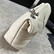YSL Loulou Mini White/Silver Colors 23x15.5x8.5cm - 6