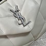 YSL Loulou Mini White/Silver Colors 23x15.5x8.5cm - 5